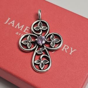 JAMES AVERY Retired I am the vine Amethyst Cross Pendant